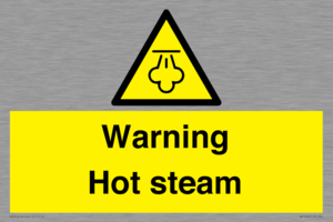 Warning Hot steam